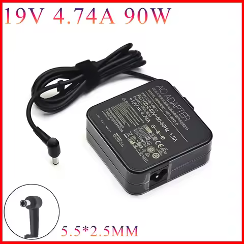 90W 19V 4.74A 5.5*2.5mm AC Laptop Power Adapter Charger ADP-90YD B For ASUS A52F A53E A53S A53U A55A