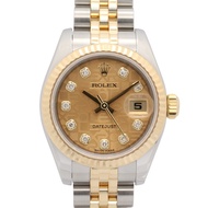 【二手】ROLEXDatejust 10P 鑲鑽 G 字頭 179173G CH/Con/NP K18（黃金）不鏽鋼 Datejust 10P 鑲鑽 G 字頭女錶
