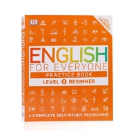 English original genuine DK new vision DK English for everyone Level 2 beginer Practice Book English