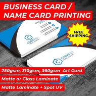 Business Card / Name Card Printing Cetak Kad Nama Art Card Matte Glossy Spot UV