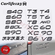 VOLVO Logo T3 T4 T5 T6 AWD B5 B6 XC40 XC60 XC90 V40 S60 S90 Trunk Tailgate Sticker Emblem Badge Deca