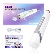 【🎁Foreverlily ปากกาฟองอากาศออกซิเจน4 In 1แบบมือถือปากกาขัดผิวลบริ้วรอยหมุนนวดหน้า7ไฟ LED ซ่อมแซมใบหน