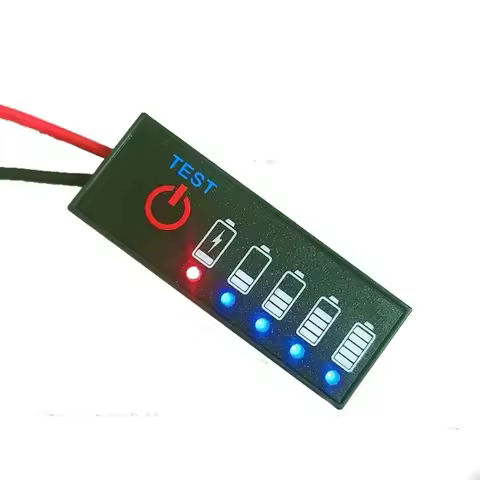3.7V-72V Lithium Battery Power Detection Lamp Board 12V Lead-acid Battery Lithium Iron Phosphate Pow