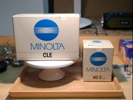 ☆★收藏級别, 99.99%新, 原盒 MINOLTA CLE 機身 配 原盒M-ROKKOR 2.0光圈/40mm鏡頭。99.99%新狀態，請勿議價，只限荃灣門店交收。