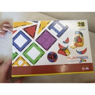 Playmags 3D Magnetic Blocks for Kids - Magnet Blocks( 28pieces)