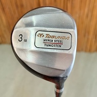 TOBUNDA 3 Fairway Wood 15 degrees Loft Hyper Steel Tungsten Regular Flex R Graphite Shaft - PreOwned