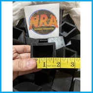 ◝ ┇ → 1 1/2 Inches x 1 1/2 Inches Heavyduty Tubular RubberFootings