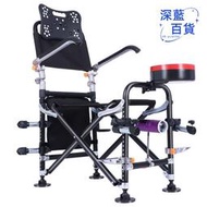新款雙拉筋加固釣椅鋁合金釣魚椅多功能摺疊可躺便攜釣凳漁具