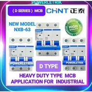 🔥READY STOCK🔥CHINT D SERIES NXB-63 3 POLE MCB 32A 40A 63A/NXB-125 100A /CHINT D TYPE MCB (SPECIALLY 