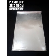 Plastik OPP Baju 25x30 - 30x35 - 23x35 - 35x39 - 35x50 Isi 100lbr - OPP Seal Lem