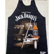 Jack Daniels Sando Sleeveless Black T Shirt
