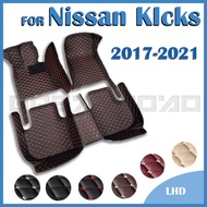 RHD Car Floor Mats For Nissan KIcks 2017 2018 2019 2020 2021 Custom Auto Foot Pads Automobile Carpet