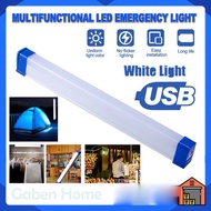 LED Emergency Light USB Rechargeable Lights DC5V 30W/60W/80W Tube LED Bulb Portable Camping Lamp Super Bright Market