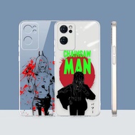 Power Font Chainsaw Man Devil Girl Clear Cell Phone Case For OPPO RENO 8 7 6 5 4 4F F21 7Z 6 6Z 5 5F 2Z FIND X5 X3 A92 A83 A73 A72 A55 A52 A12 A11 A5 A3S PRO LITE 5G 4G