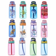 Kids Cartoon Water Bottle BPA FREE 480ml Drinking Straw Water Tumbler