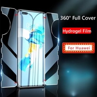 360 Protective Hydrogel Film for Huawei Nova 9 10 Huawei P50 P40 P30 Pro Mate 40 Pro Honor 90 70