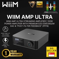 WiiM Amp Ultra Streaming Amplifier | 100W Power Amplifier with Premium ESS ES9039Q2M DAC & “Post-Fil