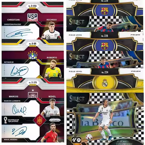 DIY PANINI Football star Signature card Lamine Yamal Lionel Messi Vinicius Junior Cristiano Ronaldo 