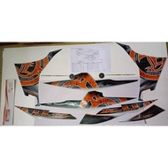 LC135 4SPEED LC V3 135LC STRIKE GRAPHIC STICKER SET ORIGINAL100%YAMAHA 55D-FG000-03-P7