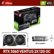 DGJLI MSI GeForce RTX 3060 VENTUS 2X 12G OC GDDR6การ์ดจอระบายความร้อนการ์ดจอ192บิต HDMI-เข้ากันได้ P