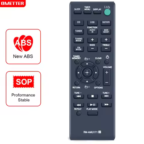 TV Remote Control For Sony RM-AMU171 For CMT-SBT100 HCD-SBT100 CMT-SBT100B HCD-SBT100BAV Television 