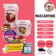[ Chill ] Emborg Mascarpone Tatua Mascarpone Cheese / Cream Cheese Substitute 500G [READ DESCRIPTION