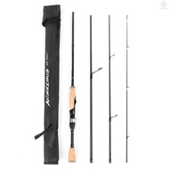 [OUSG] Portable Travel Spinning Fishing Rod 6.8FT Lightweight Carbon Fiber 4 Pieces Fishing Pole