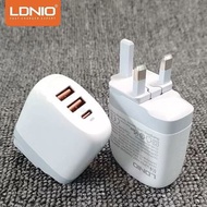 LDNIO輕便旅行充電器/旅行萬用充電器/USB頭/個Type C頭/USB-C to USB-C/USB-C to Lightning/USB-A to USB-C/USB-A to Lightni