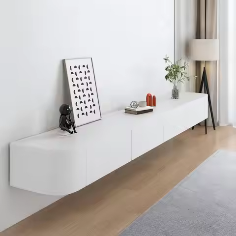 Wall Mounted Floating TV Stand Cabinet Door Modern Media Console Storage Shelf Living Room Bedroom 8