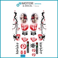 Tem xe Sirius 110cc & 50cc mẫu Samurai - Tem sirius 3 lớp cao cấp nhiều lựa chọn màu sắc - Motor &