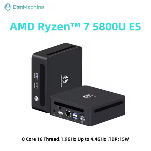 GenMachine AMD Ryzen™ 7 5800U ES Windows 11 8 Core 16 Thread 4.4GHz 15W Ryzen MINI PC DDR4 WIFI6 diy