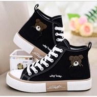 SHEZI SHOP_Coffee Bears Nude High Sneakers AS186 BESTSELLER