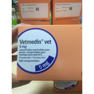 Vetmedin 5mg (100 tablets per box) imported from Spain.