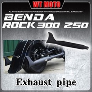 Big sale The BENDA ROCK 250/300 features a fishtail exhaust pipe, a two-section, full-length, thicke