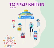 Cake Topper kue Khitanan - Hiasan kue khitanan cake topper khitanan