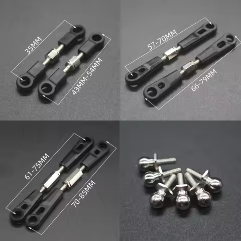 HSP 02012 06016 08042 Front Rear Linkages Servo Link / 02038 Ball Head Screw For 1/10 RC Car Buggy T