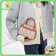 SUCHENSG Middle-aged and Elderly Handbags, Zipper Mini Wrist Bag, Fashion Leather High Capacity Shopping Mobile Phone Bag