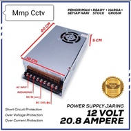 Power Supply / Trafo 12v 20a Fan Adapter, Pure 12v 20a LED Strip CCTV Power Supply