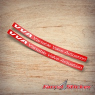 Sticker VVA Stiker Variable Valve Actuation YAMAHA AEROX NMAX