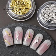 honeypanda 50Pcs Mixed Ins Niche Tableware Series Spoon Fork Nail 3D Metal Nail Mold Nail Decoration