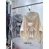 13DE MARZO HEART BEAR FELTJacket