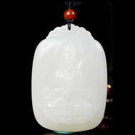 秒殺價 天然新疆和田玉羊脂玉觀音吊墜