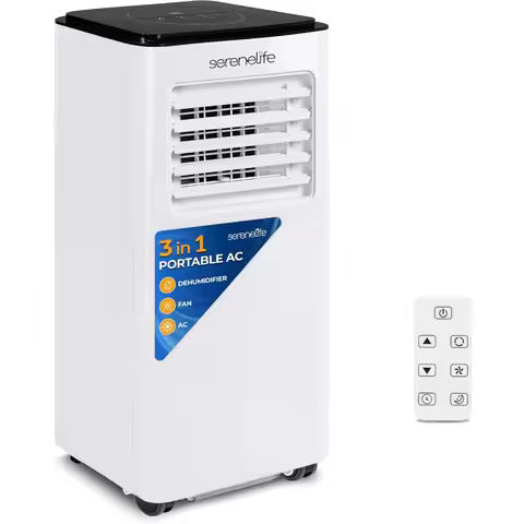 8000 BTU Portable Air Conditioner 3-in-1 Compact Standing Air Conditioner Room Up to 300Sq.Ft. Floor