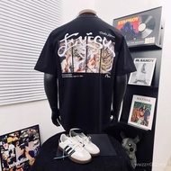 EVISU Short Sleeve Printed Men Women Casual T-Shirt