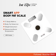 Int Life Smart Digital Bluetooth Body Fat Weight Scale 17 Body Metrics Long Battery Life Solar Power