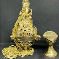 Catholic Incense Burner - Rattan Spherical Incense Burner Catholic Serve Items - Catholic gifts