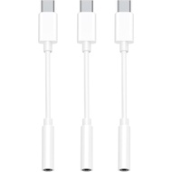 Penyesuai USB C ke Jack Fon Kepala 3.5mm Bersertifikat MFi HiFi 3 Pek Kabel Dongle Audio Aux Jenis C