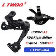 Ltwoo A5 9 Bộ đổi tốc bánh sau kích hoạt cần chuyển số bên phải cho MTB Mountain Phụ tùng xe đạp
