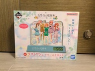 (日版) 五等分的花嫁 一番賞 尾賞 中野一花 中野二乃 中野三玖 中野四葉 中野五月 鬧鐘