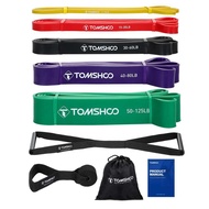 TOMSHOO 5 Packs Pull Up Assist Bands Set